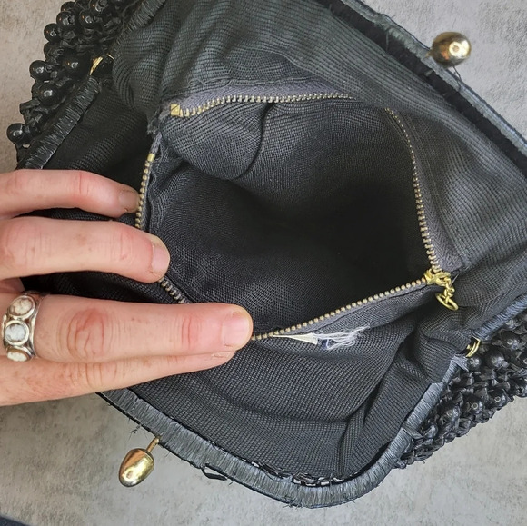 Vintage Princess Charming by Atlas Beaded Clutch Handbag Mid Century 50s 60s - Picture 7 of 11